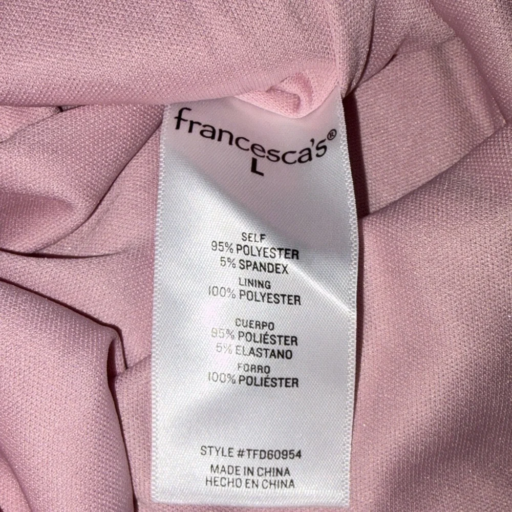 Francesca’s Velvet Bodysuit - Pink - Picture 7 of 9